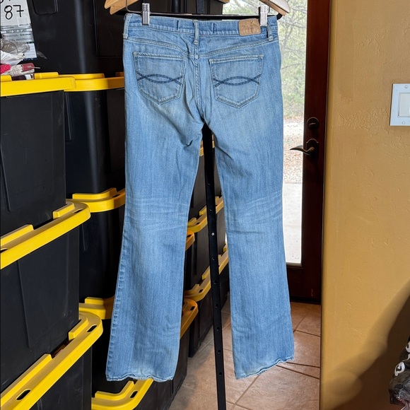 Abercrombie & Fitch Emma Low Rise Bootcut Jeans 2L W26 L35 Long Rare Y2K - Picture 5 of 9